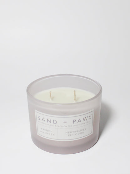 Sand + Paws French Lavender 12 oz scented candle