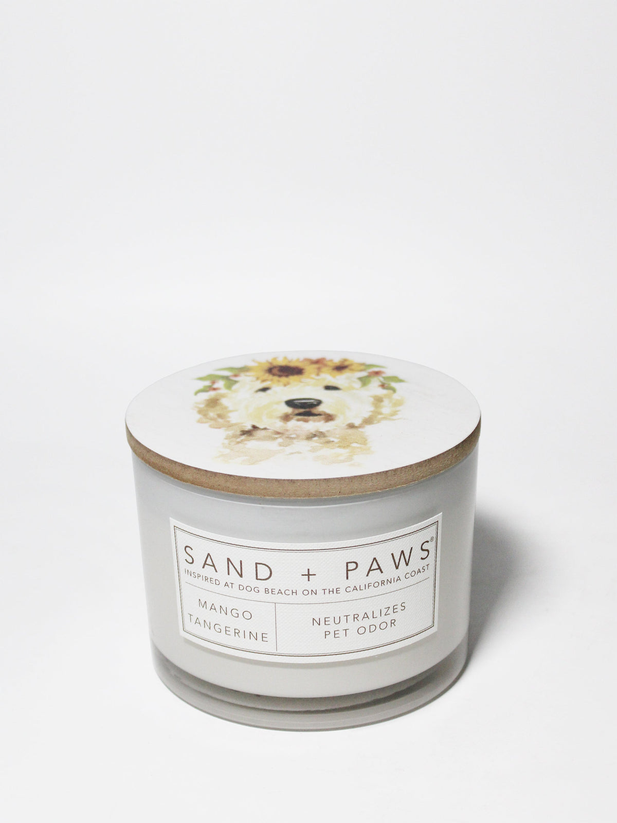 Sand + Paws Mango Tangerine 12 oz scented candle