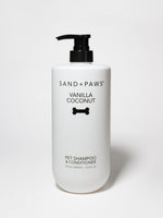 Sand + Paws Pet Shampoo & Conditioner - Vanilla Coconut