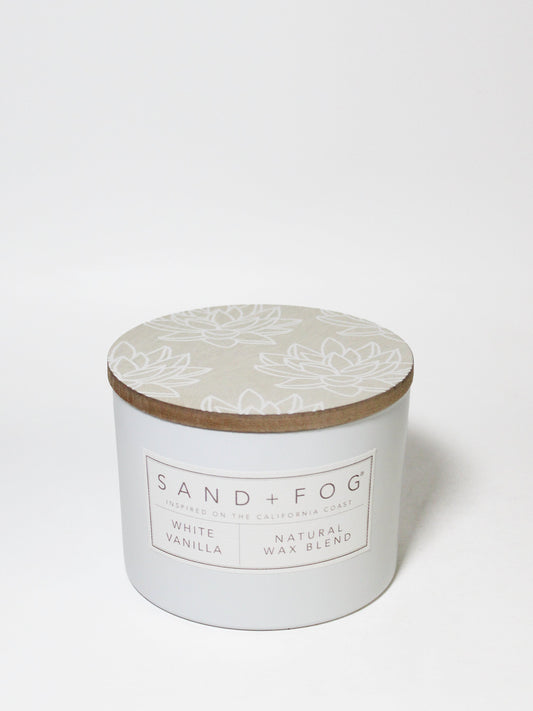 White Vanilla 12 oz scented candle