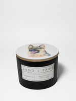 Sand + Paws Teakwood 12 oz scented candle