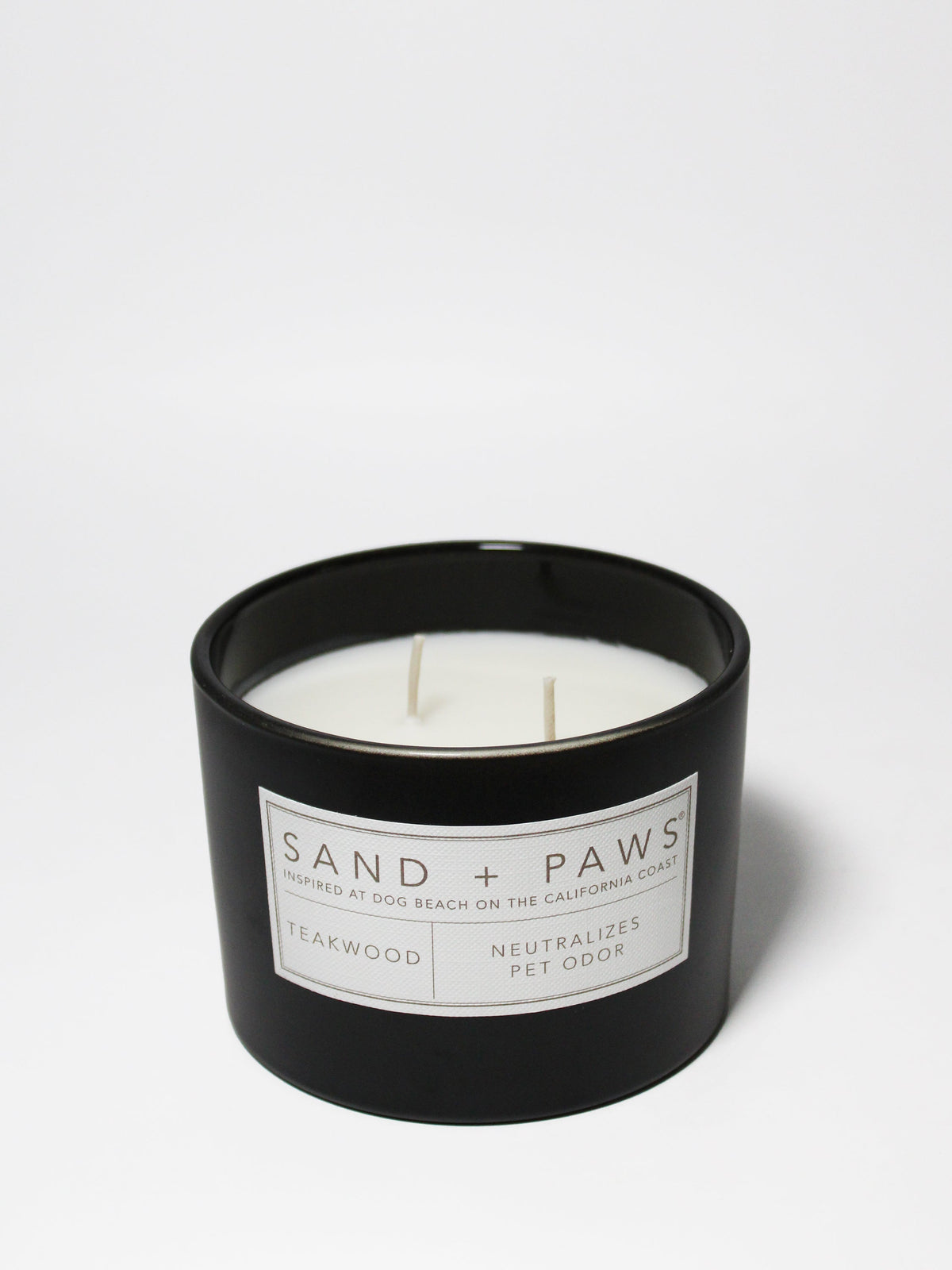 Sand + Paws Teakwood 12 oz scented candle