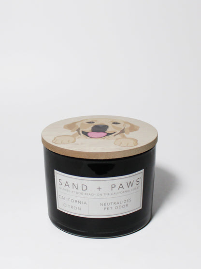 Sand + Paws California Citron 12 oz scented candle