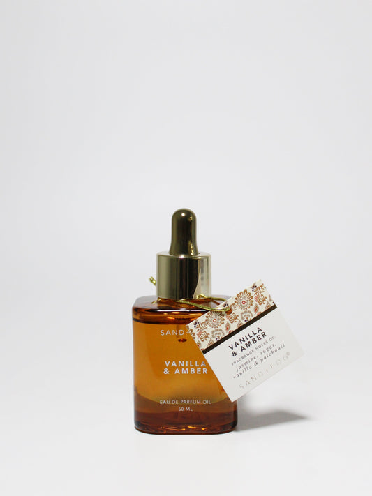 Vanilla & Amber 50ml Perfume Oil Dropper